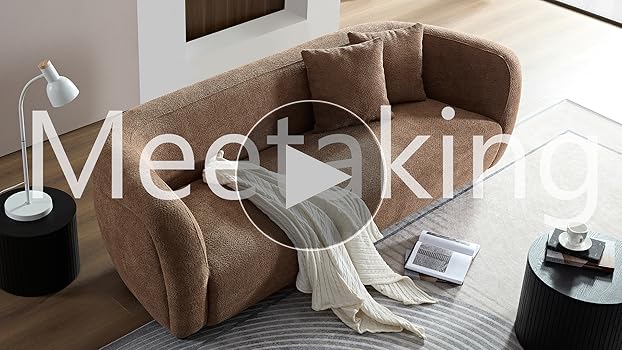 MEZZO\" THE POLiCY ポスカ Amazon.com: M MEETAKING 88.98'' Curved Boucle Sofa Couch, 3