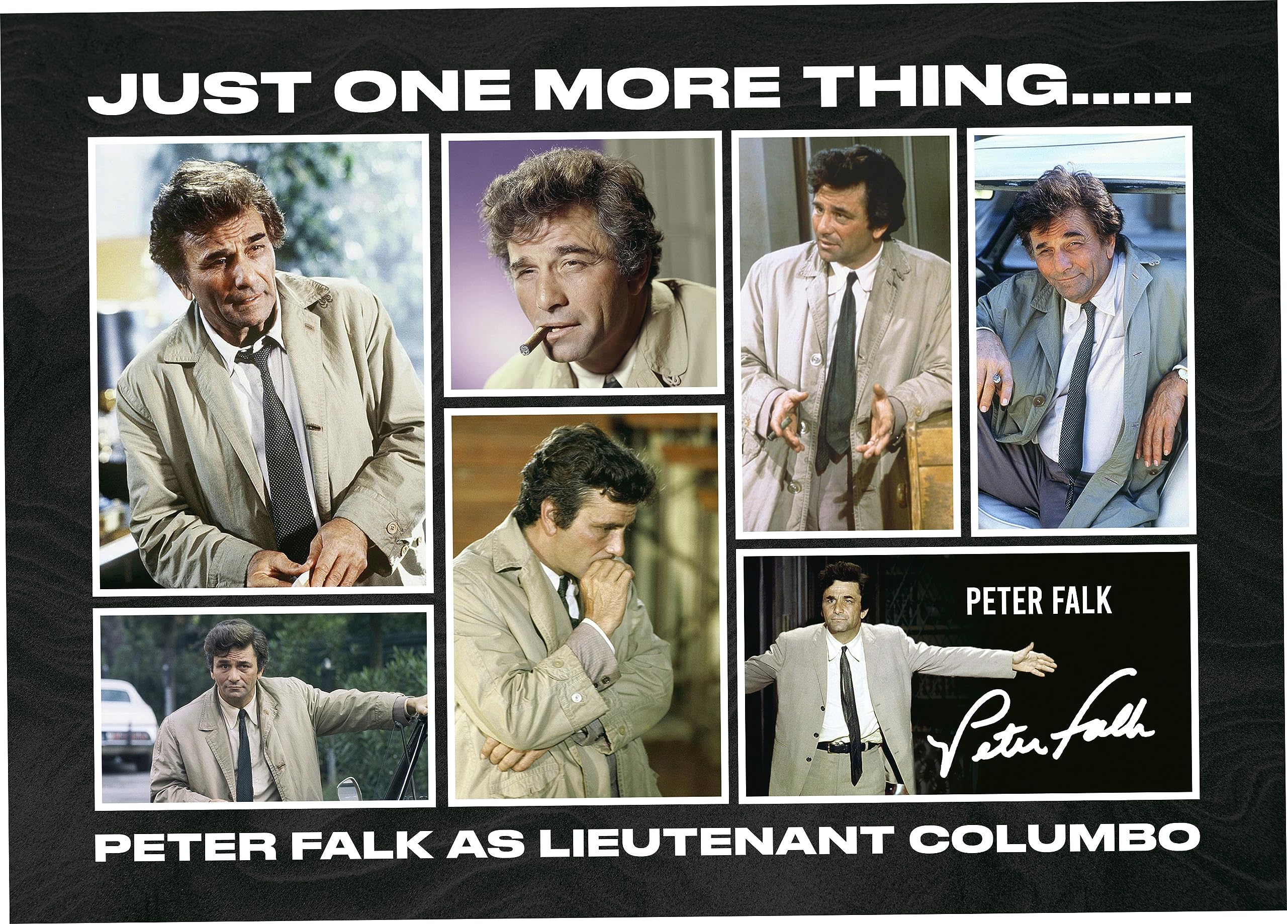 RJR PRINTS Peter Falk - Columbo Signed A4 Montage Photo Print Pre Printed Signature Autograph Gift