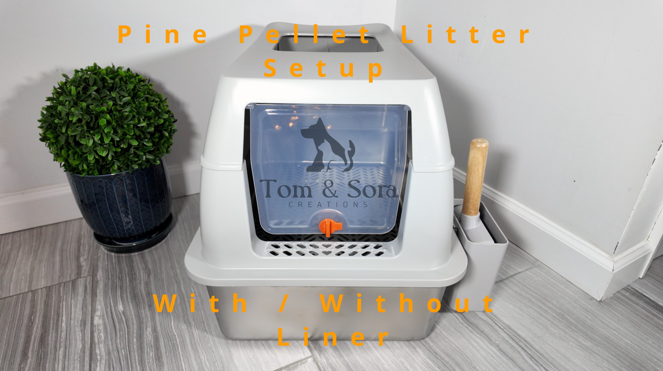Tom & Sora Creations Stainless Steel Sifting Litter Box, Sifting Cat Litter Box for Pine Pellets and Clay Litter, Multifunctional, Low Maintenance, Odor Free, Leak Free, Enclosed, XL, Grey - image 8
