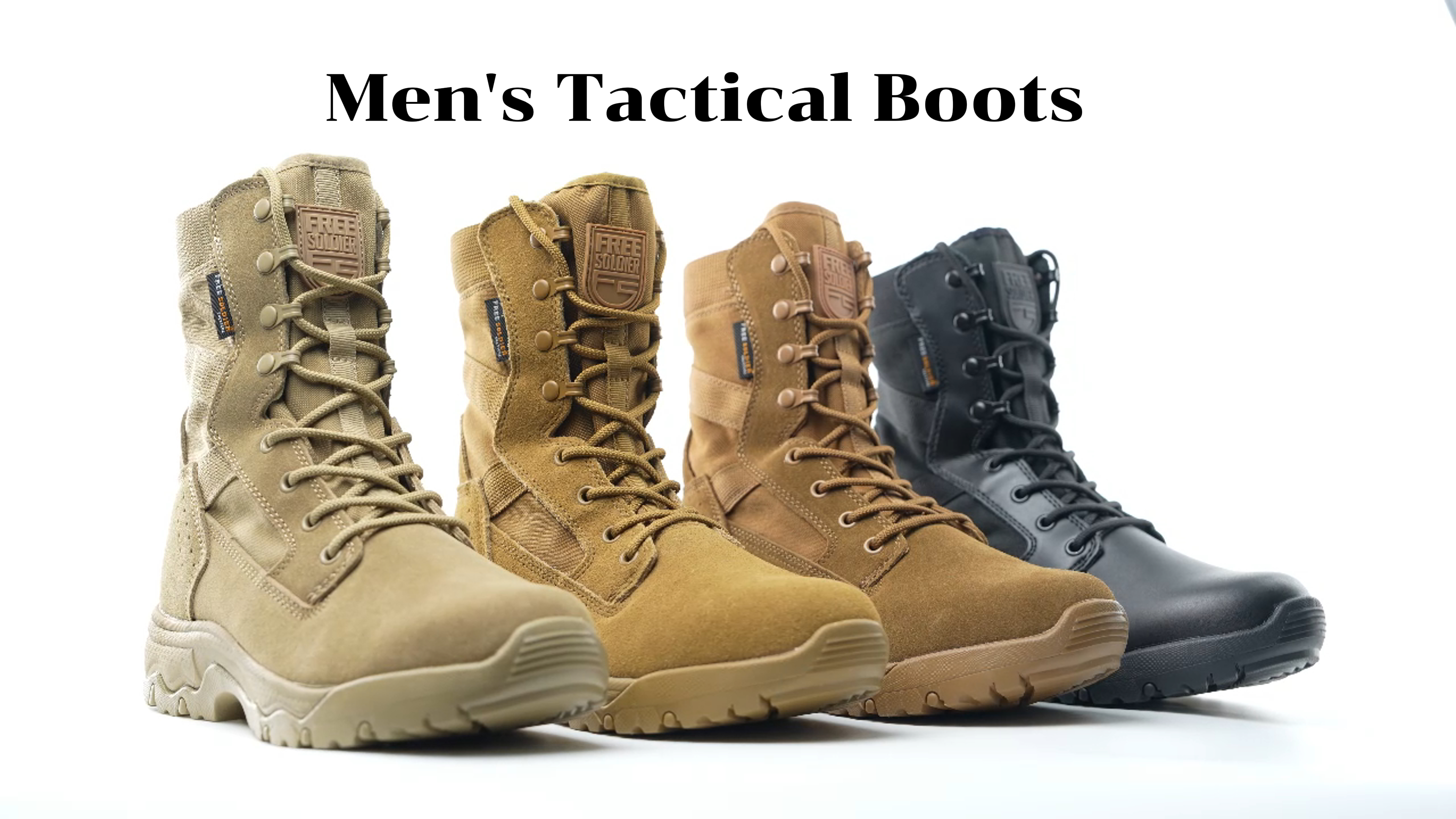 Bottes Tactiques Légères Free Soldier Covert 4.6 - Marron, Taille US 10.5 (EU 43.5)