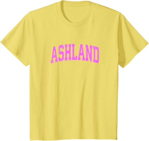 Miniatura 3 de Ashland Wisconsin WI - Camiseta deportiva deportiva clásica color rosa, Negro -