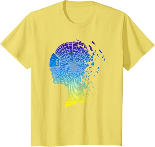 Miniatura 4 de Camiseta con diseño de auriculares de realidad virtual de VR Fans, Negro, S Negro,Azul Marino,Azul Pastel,Plateado,Limón