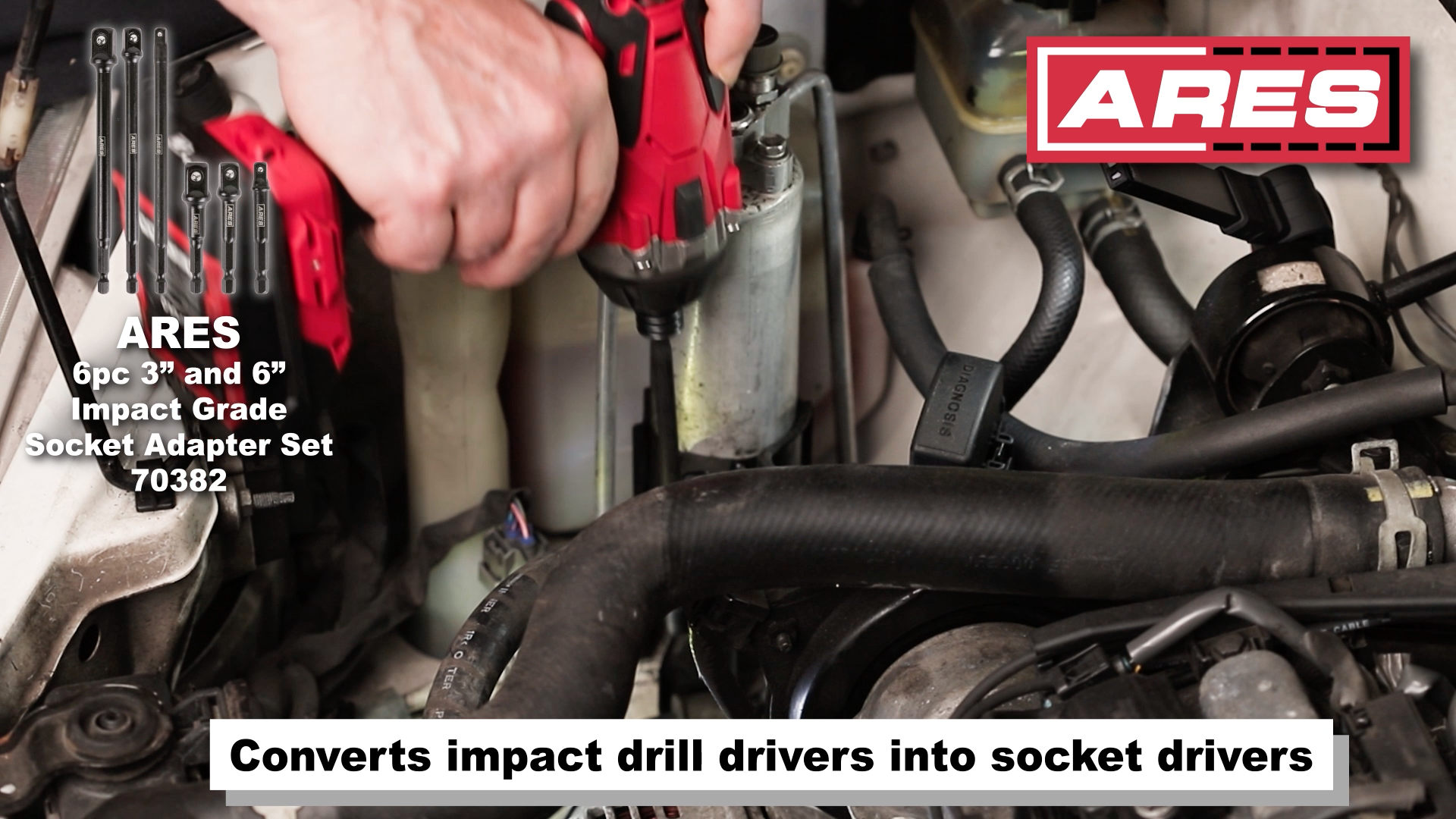 トースト2点セット soso 阿鹏队长 ARES 70382-6-Piece 3-Inch and 6-Inch Impact Grade Socket Adapter