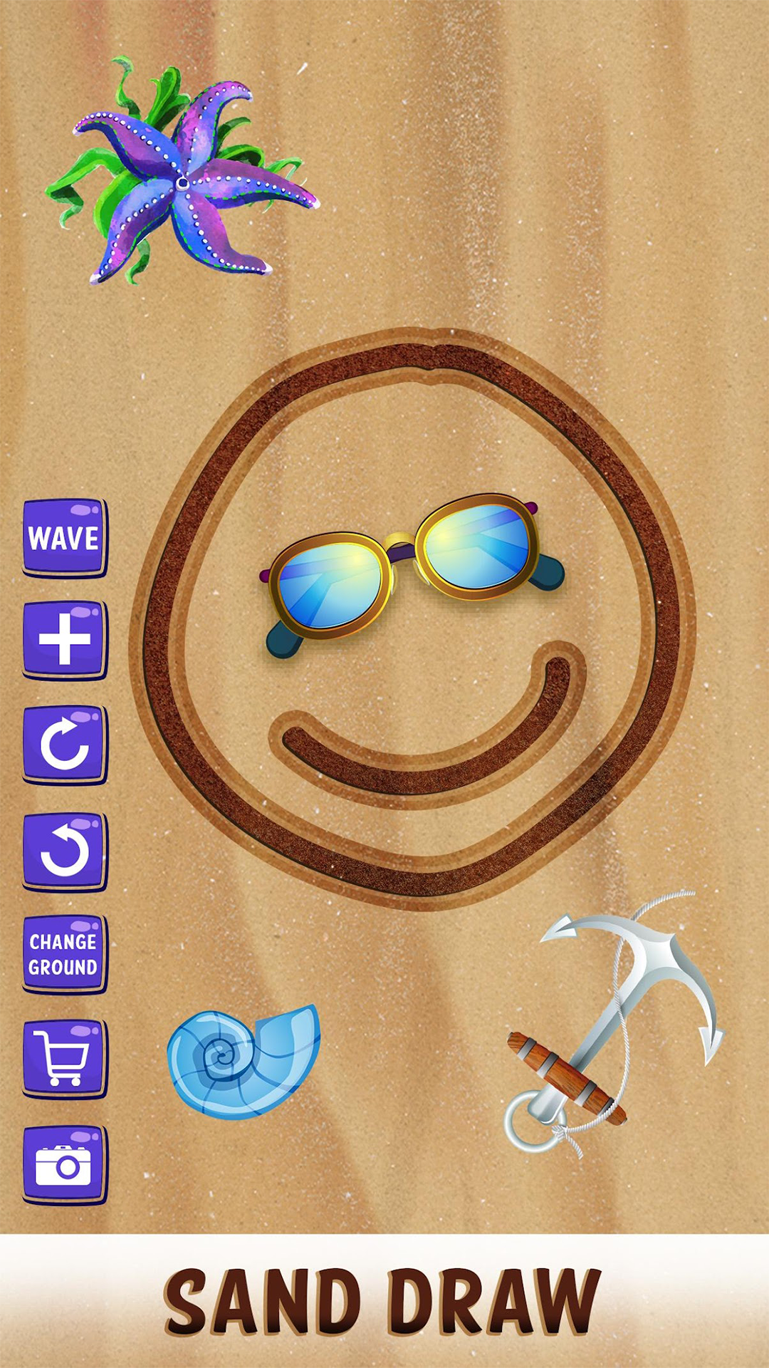 Drawing Using Sand Sand Draw - Sand Drawing Fun: Beach Drawing Apps for Kids - App on ...