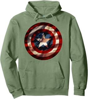 Captain America Avengers Shield Flag Sudadera con Capucha