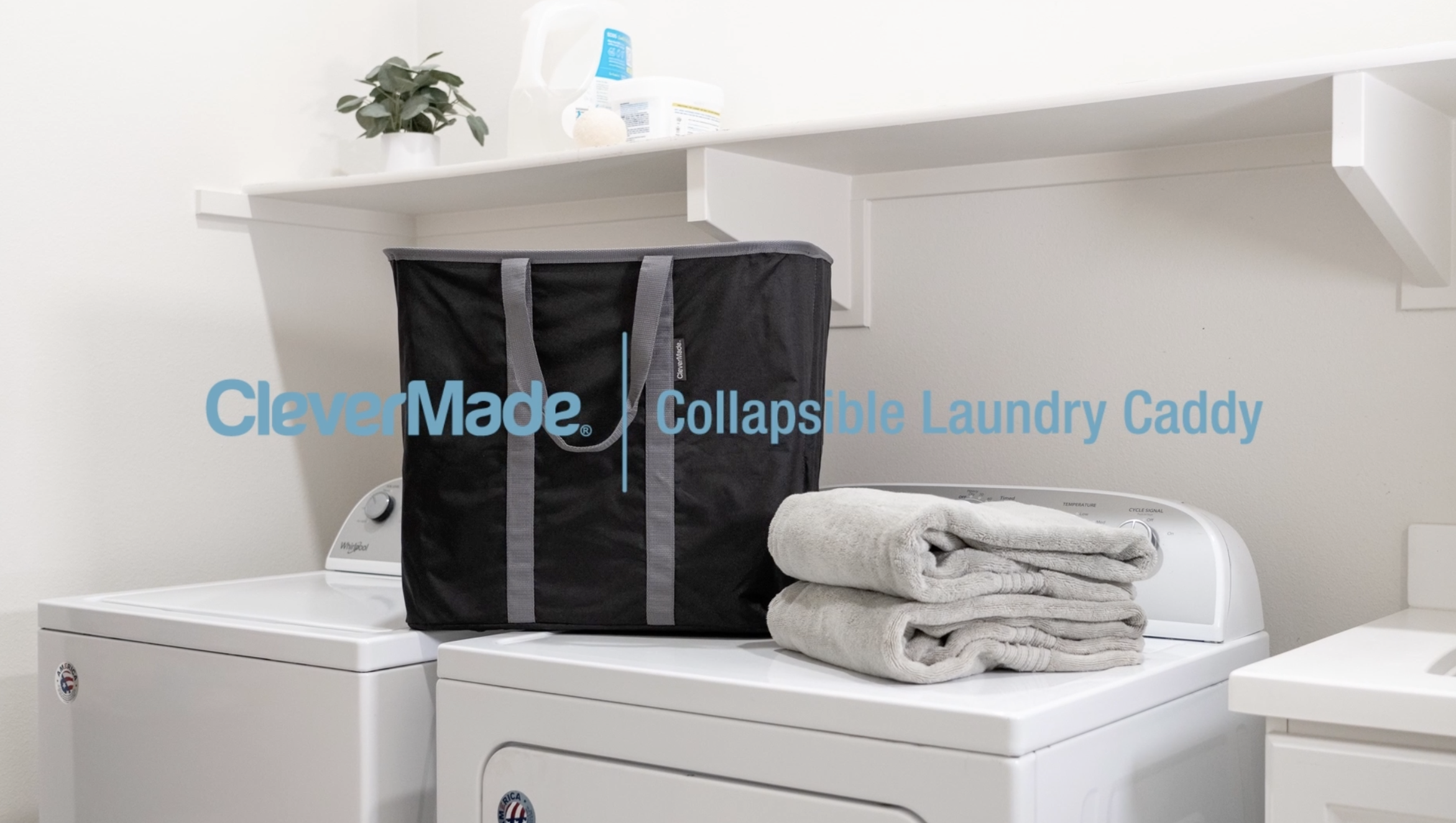 Amazon.com: CleverMade Collapsible Laundry Caddy – Foldable
