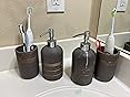 Amazon.com: Satu Brown Bathroom Set Bathroom Accessories 3 Pieces ...