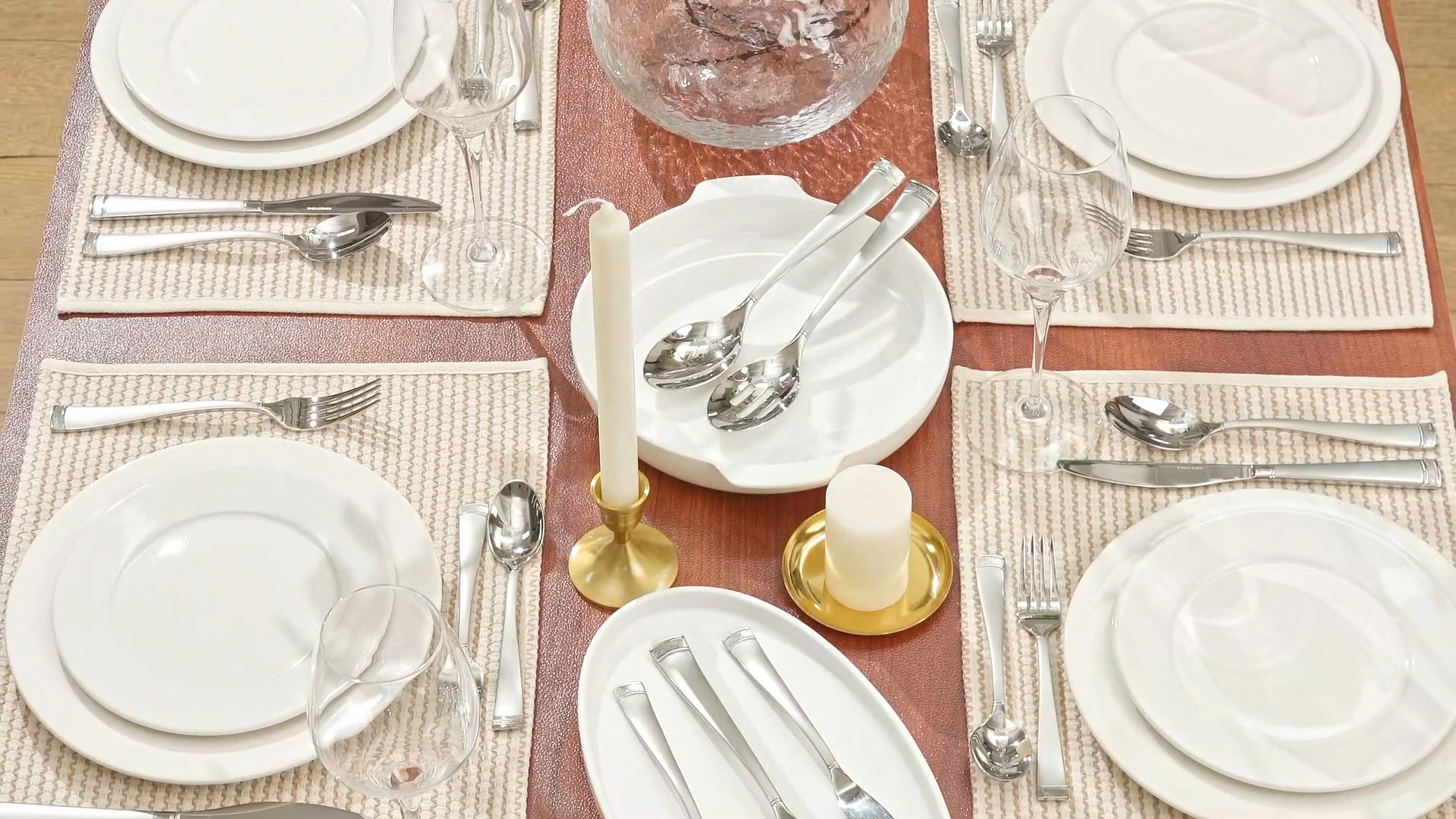 Amazon.com | KINGSTONE Silverware Set, 65-Piece Flatware Set for