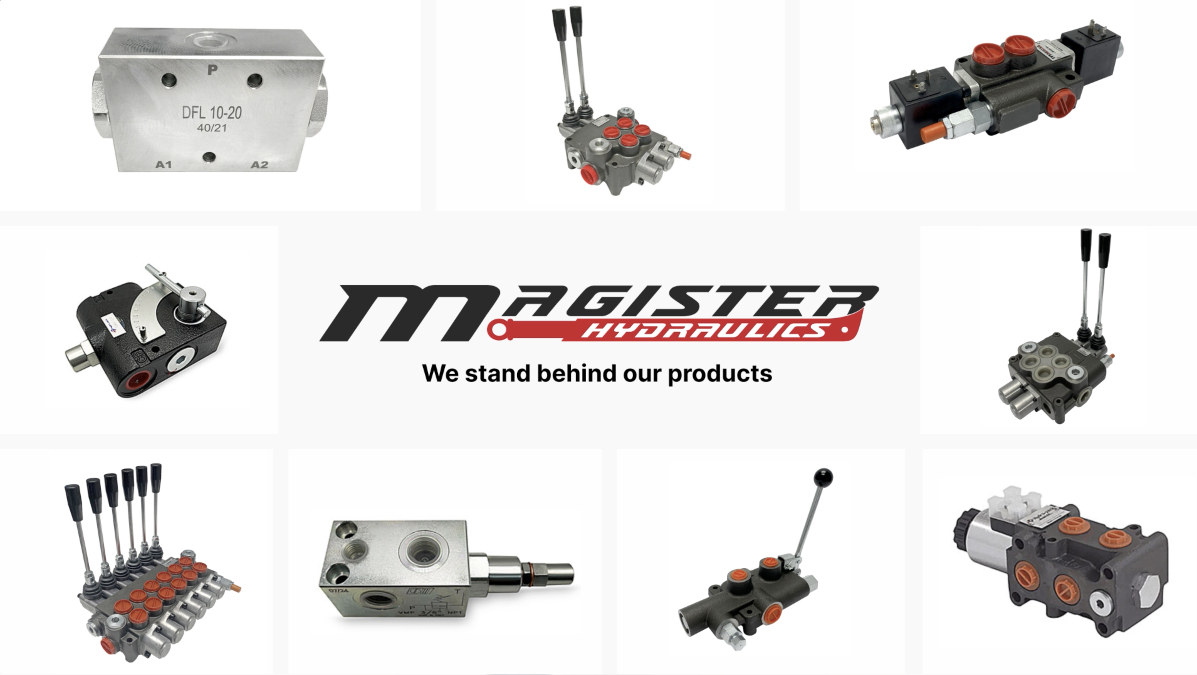 Magister Hydraulic Control Valve 1 Spool 13 GPM – 4-Way 3-Position