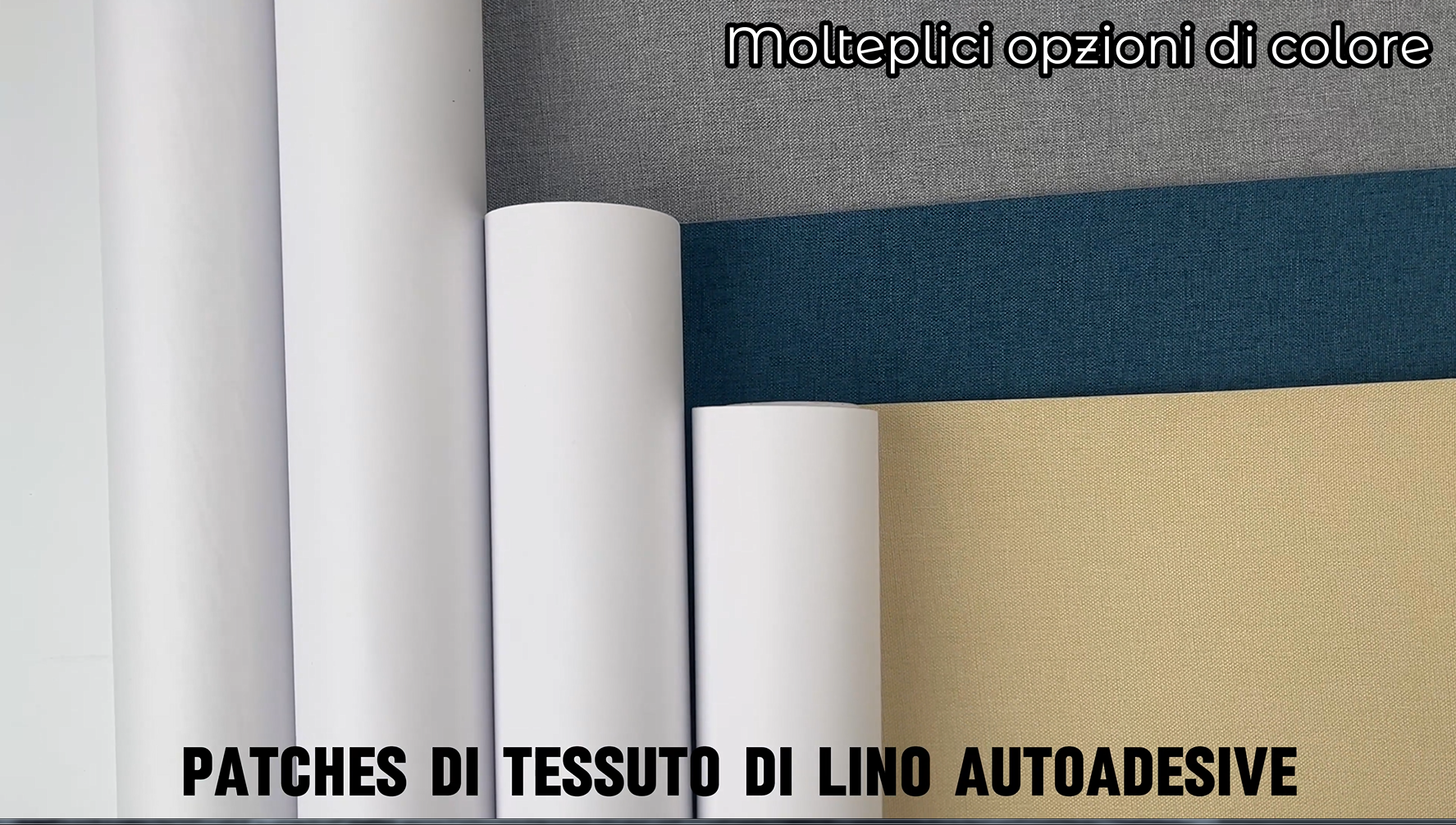 Toppe Autoadesive In Lino Per Riparazioni - 40x230 Cm, Nero, Per Divani, Auto E Tendaggi