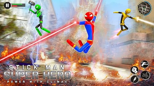 Flying Rope Hero: Superhero Games, Spider Rope Hero Games: Spider Fighting Game, Spider Superhero Ga