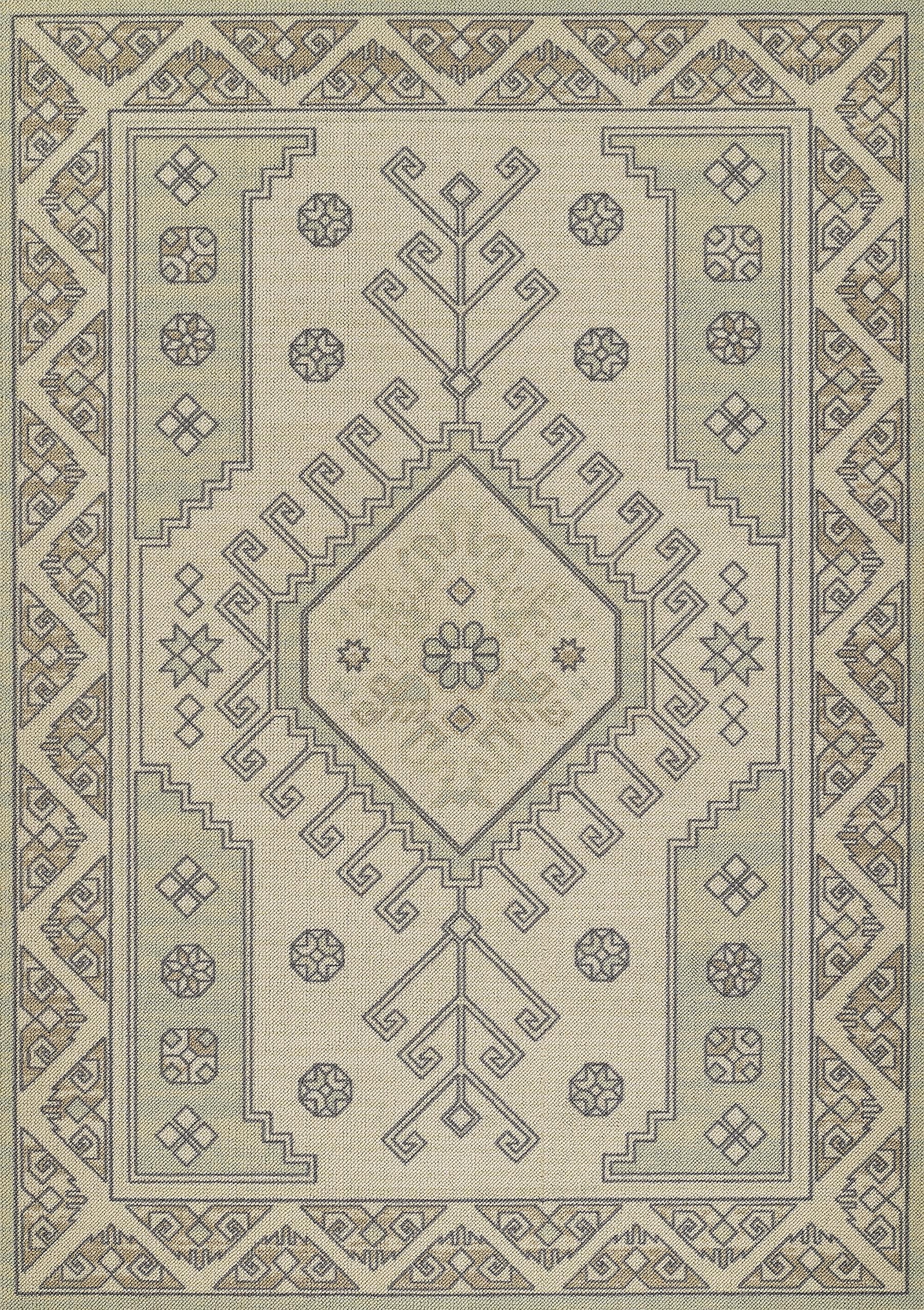 Momeni Anatolia Wool and Nylon Area Rug, Sage, 2'3