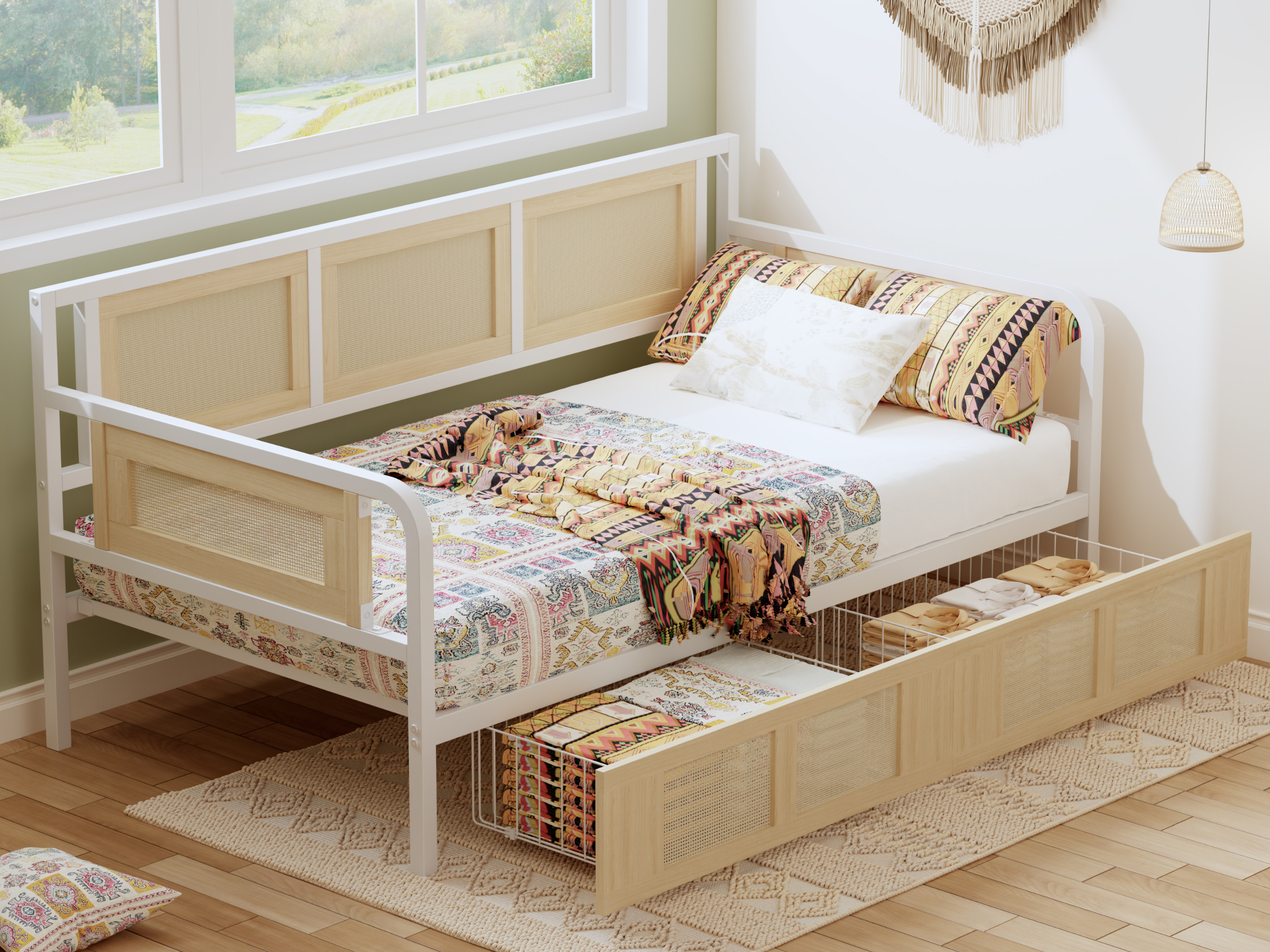 Amazon.com: ANCTOR Twin Daybed, Day Bed Frame with Storage Drawers