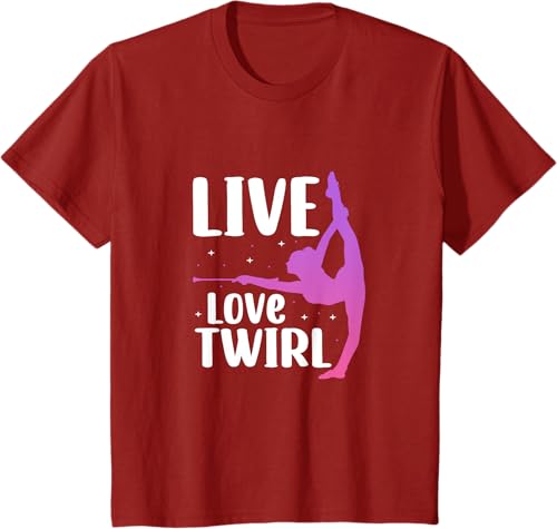 Miniatura 28 de Twirl Baton Twirling Twirler Majorettes T-Shirt Black,Navy Blue,Asphalt Grey,Baby Blue,Cranberry Red,Red,Kelly Green,Brown,Olive Green,Dark Heather