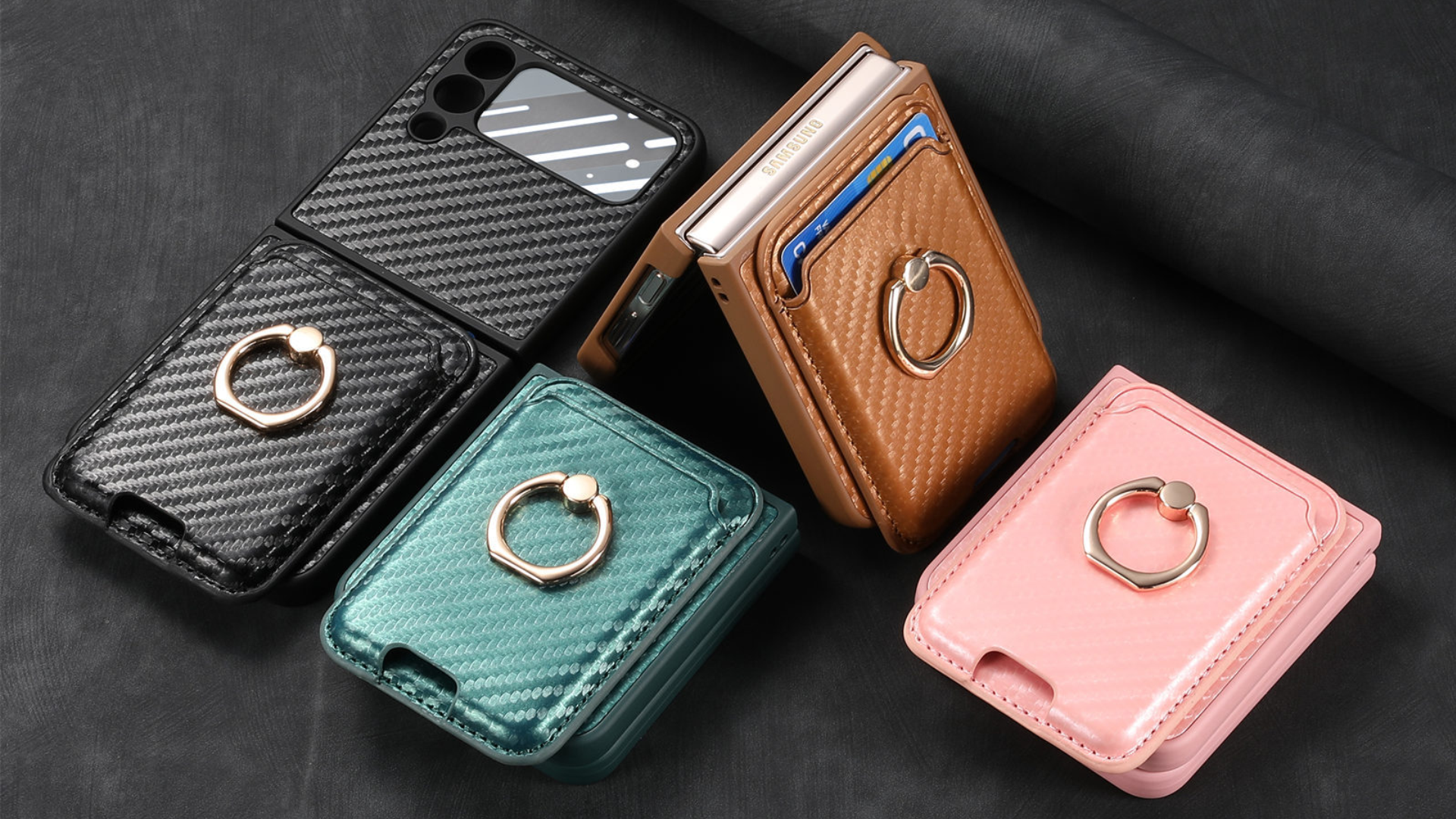 Amazon.co.jp: WEIKAV Galaxy Z Flip5 用 ケース MagSafe対応 炭素繊維
