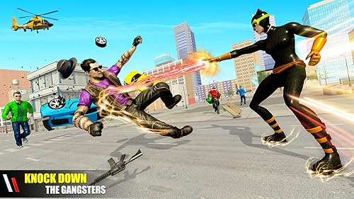 Rope Superhero Gangster Crime City Rescue Game - Vegas Crime Simulator