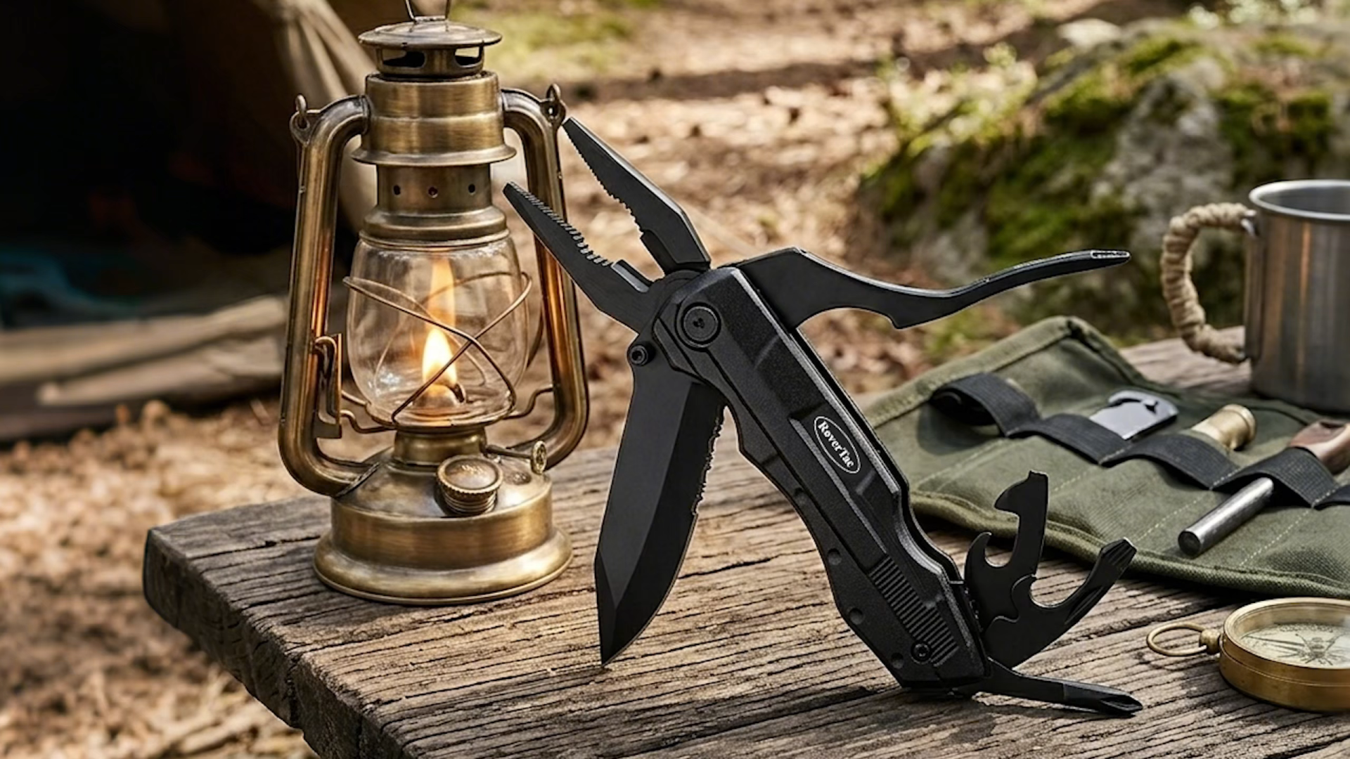 RoverTac Multifunctional Folding Knife with Survival Tools