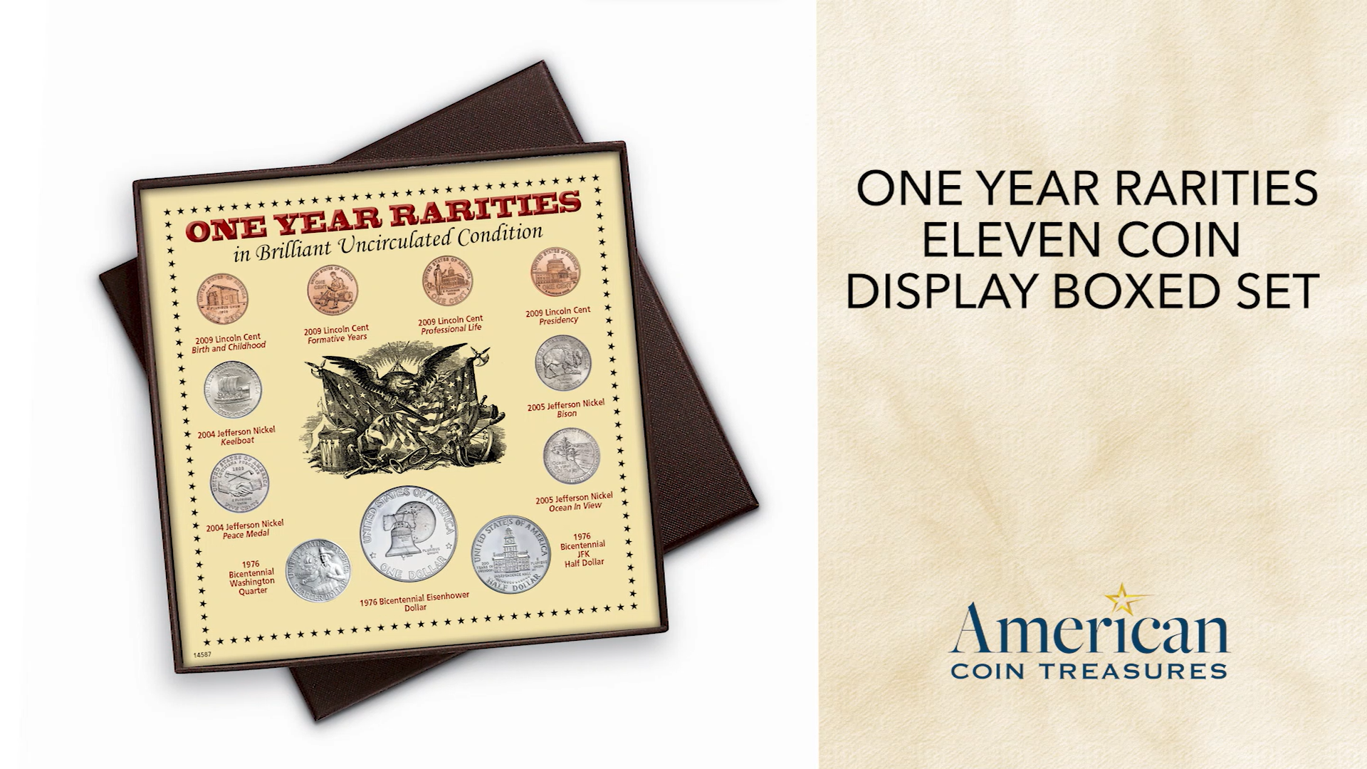 Amazon.com: American Coin Treasures One Year Rarities Eleven Coin
