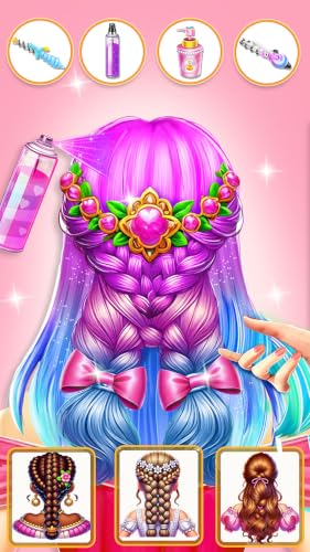 Miniatura 5 de Juego De Peluquería Para Niñas Cambio De Imagen De Princesa