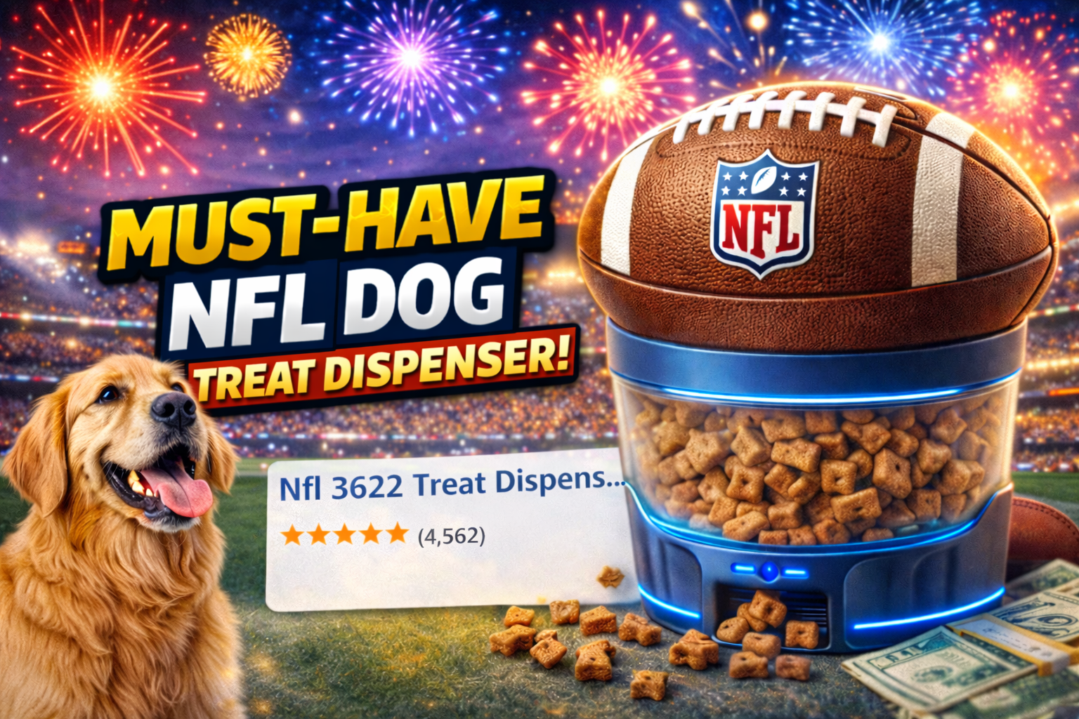 Pet Supplies : Pets First NFL Dallas Cowboys Football Toy - Treat