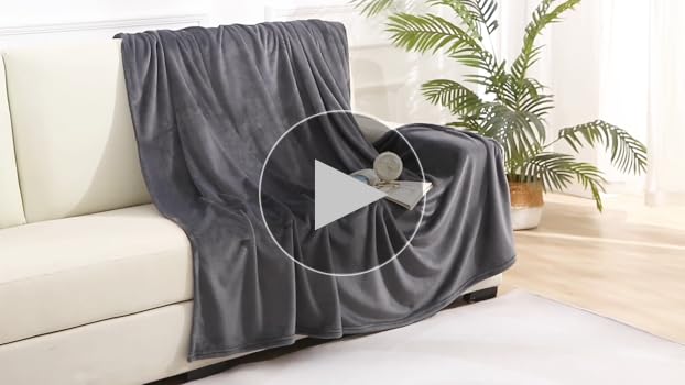 MUXHOMO Fleece Throw Blankets for Couch, Cozy Lightweight