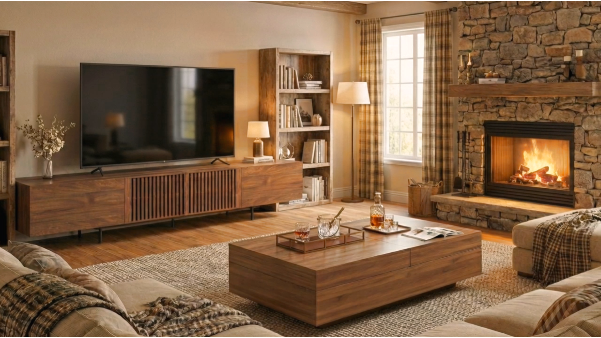 Amazon.com: NessCarsti Mid-Century Modern TV Stand & Expandable
