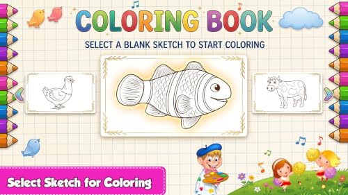 Coloring Games: Coloring Book for Kids, Toddlers & Adults - Drawing, Painting & Art Games – vue 5
