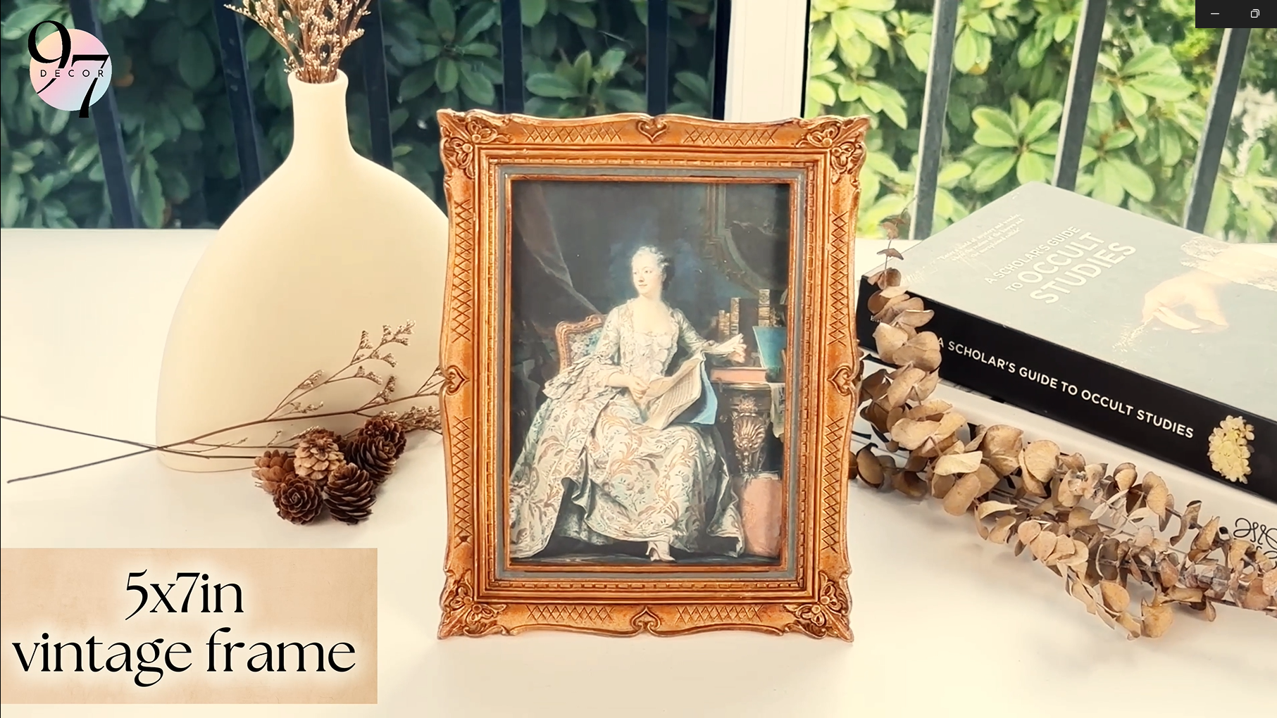 Amazon.com: 97 Decor 5x7 Antique Picture Frame - Gold Vintage