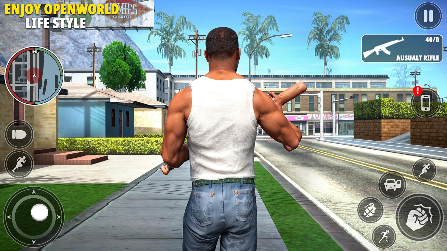 Vegas Crime City Simulator: Real Gangster Open World Games - Mise en situation et utilisation