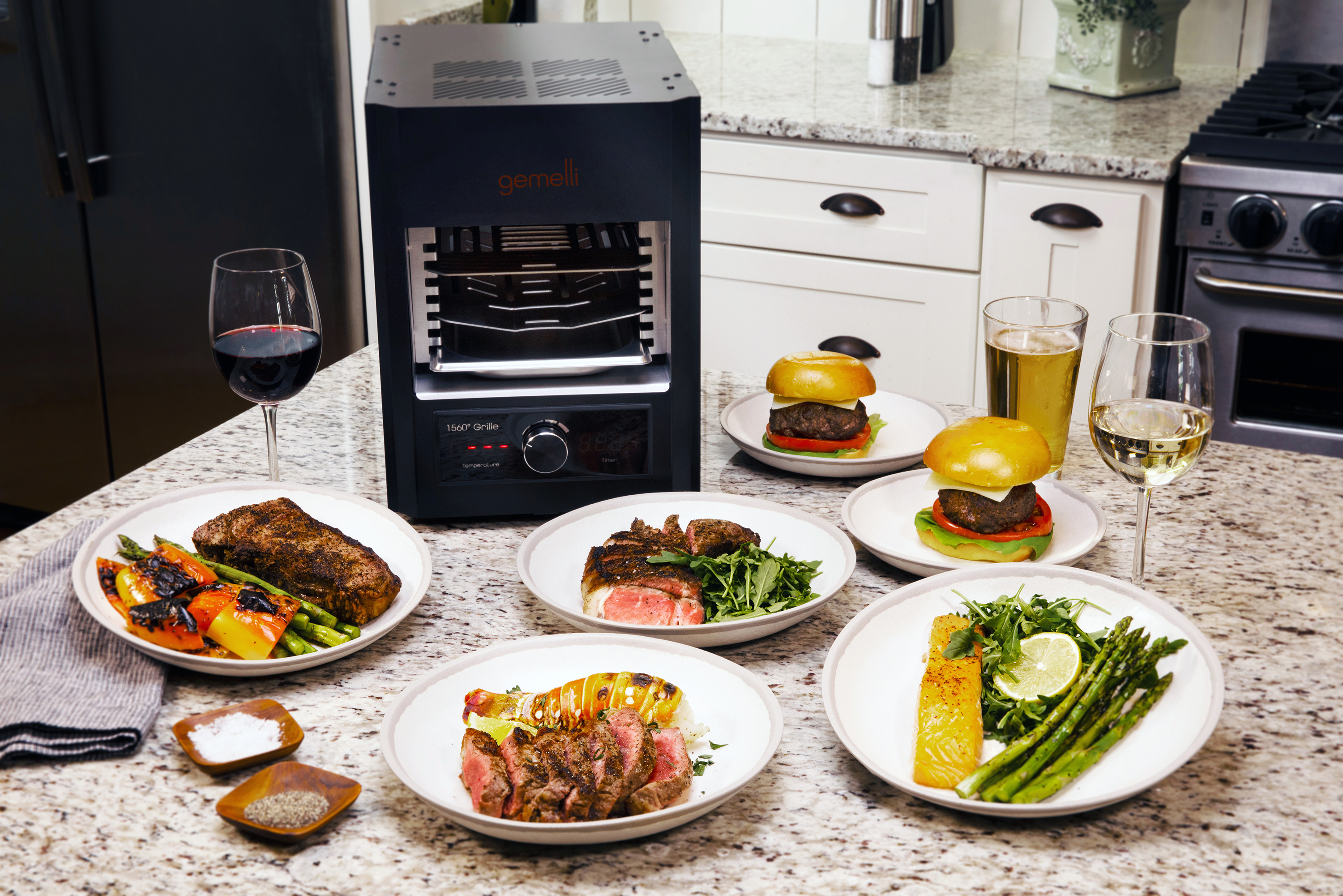 Amazon.com: Gemelli Home Indoor Steakhouse Grille, Stainless Steel