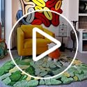Colorful Moss Rug for Living Room 3D Shag Moss Area Rugs for Home Decor Non Slip Washable Kids Play Rug Bedroom Carpet 78.7''x55''