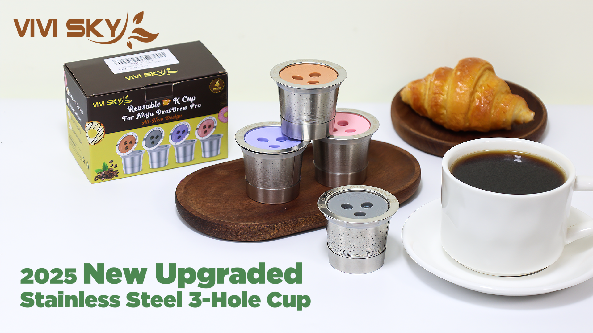 Amazon.com: Ninja Reusable Coffee Pod: VIVI SKY Upgraded Stainless