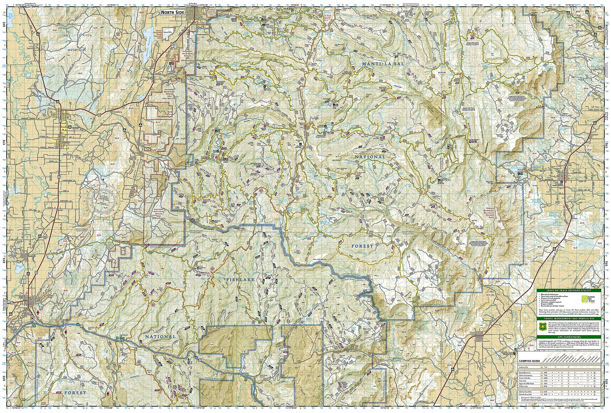 Fish Lake, Manti (National Geographic Trails Illustrated Map) - Image 5