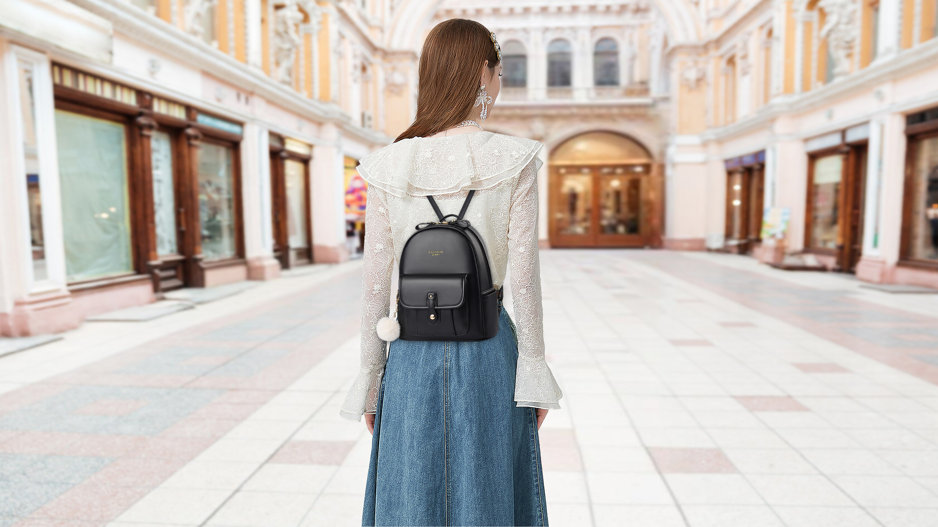 Zaino Da Donna Antifurto In Pelle Borsa Da Viaggio All'aperto Zaino Da Zaino Da Donna Antifurto In Pelle Borsa Da Viaggio All'aperto Zaino Da