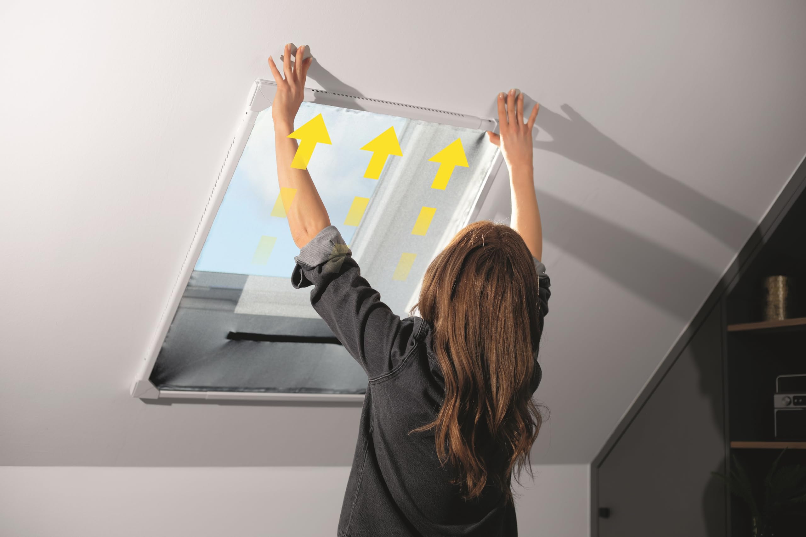 EASYmaxx Insect Protect teleskopowa moskitiera na okno z ramą i wbudowaną siatką, ochrona przed owadami, bez cięcia, bez wiercenia, 63 x 93 cm do 100 x 160 cm, biała
