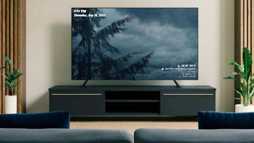 Orage relaxant avec sons d'orage - Télé pluie immersive avec horloge et prévisions en direct – vue 4