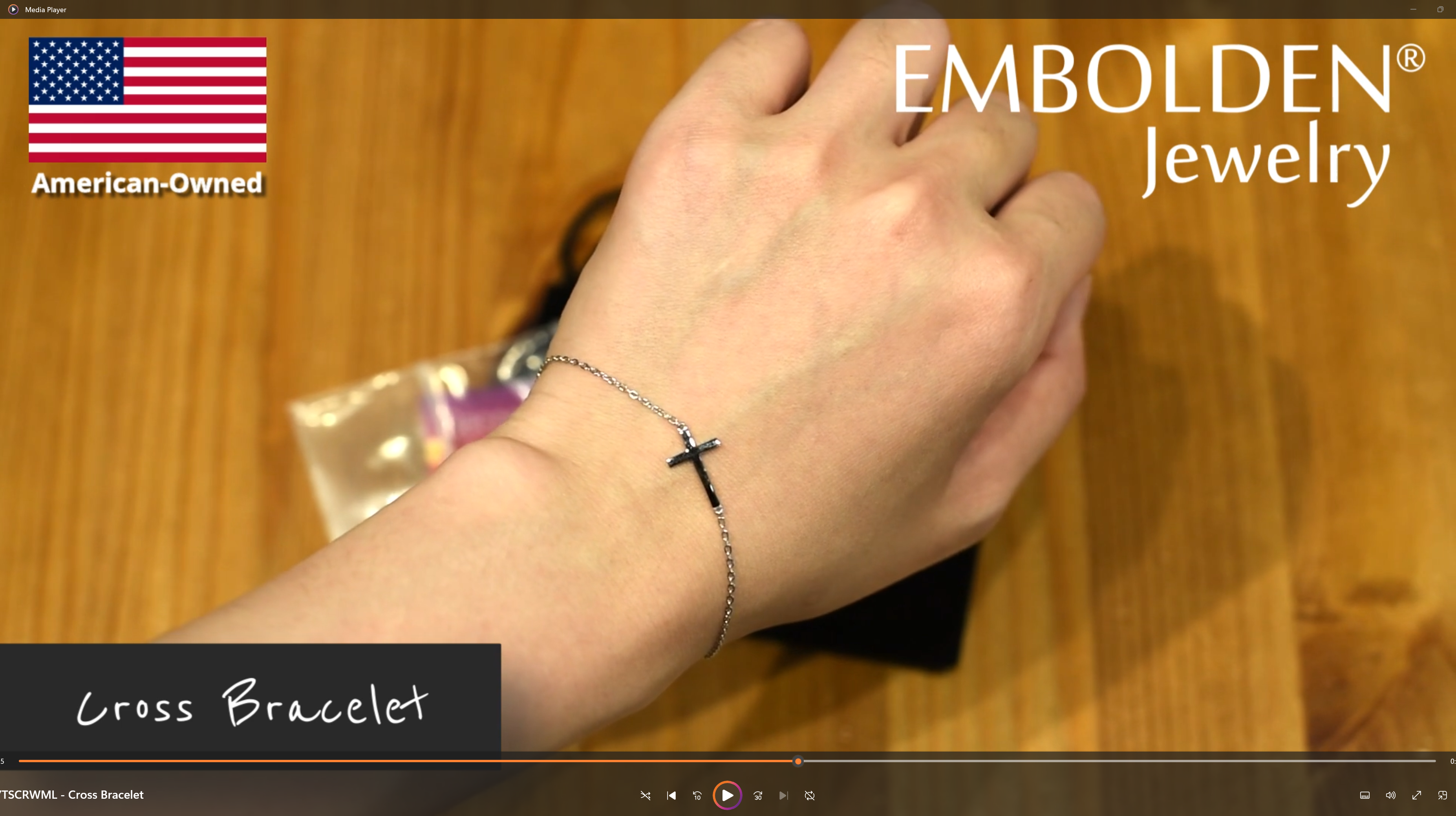 Amazon.com: Dainty Sideways Cross Bracelet in Sterling Silver