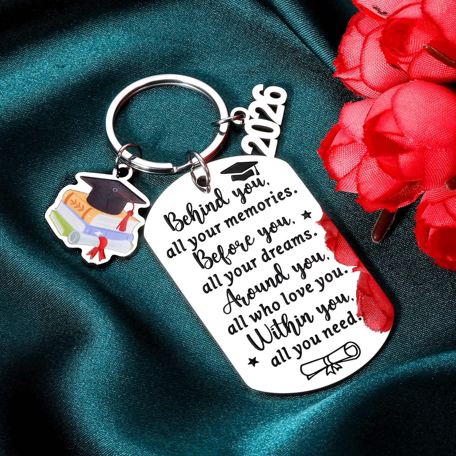 "Have Fun Be Safe Call Your Mom" Keychain - College Student & Graduation Gift In Gift Box