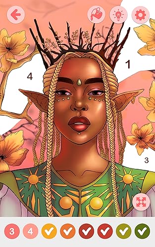 Coloração relaxante - pintar por número