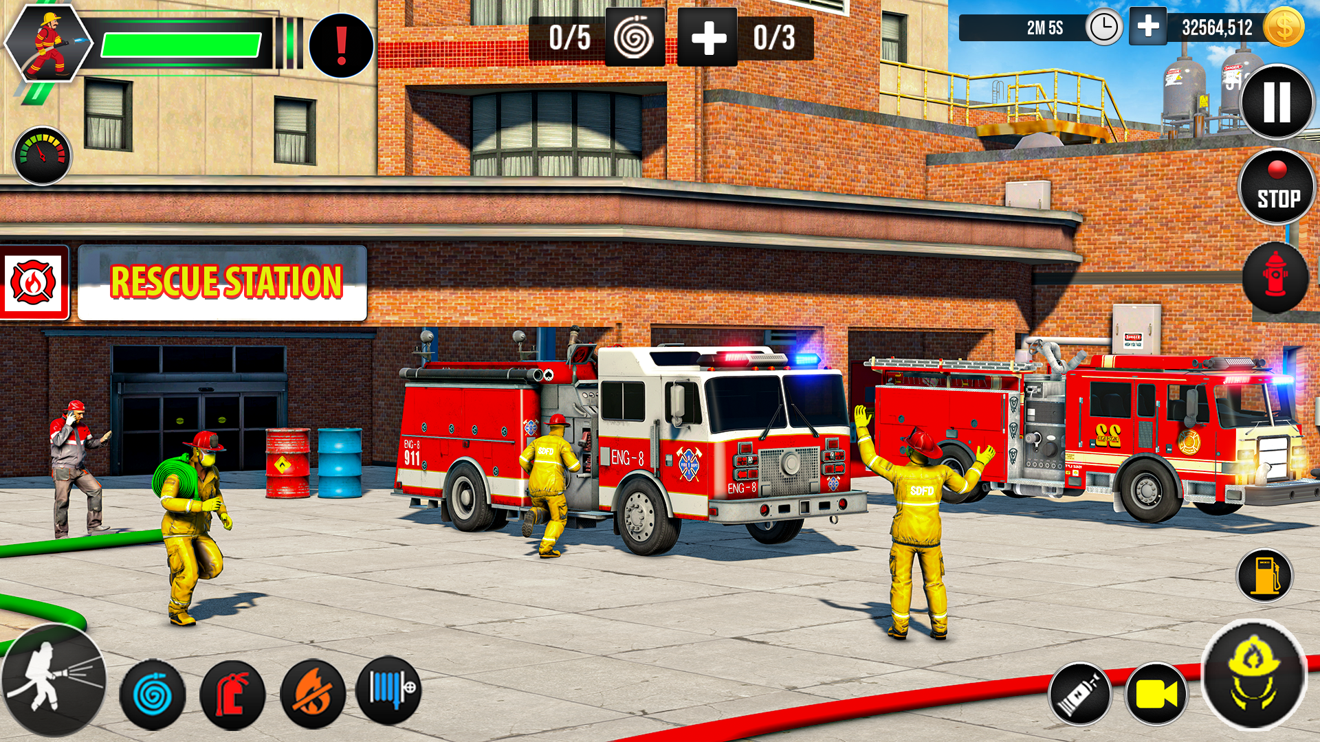 American Firefighter Truck Emergency Games 3d - City Ambulance Driving ...