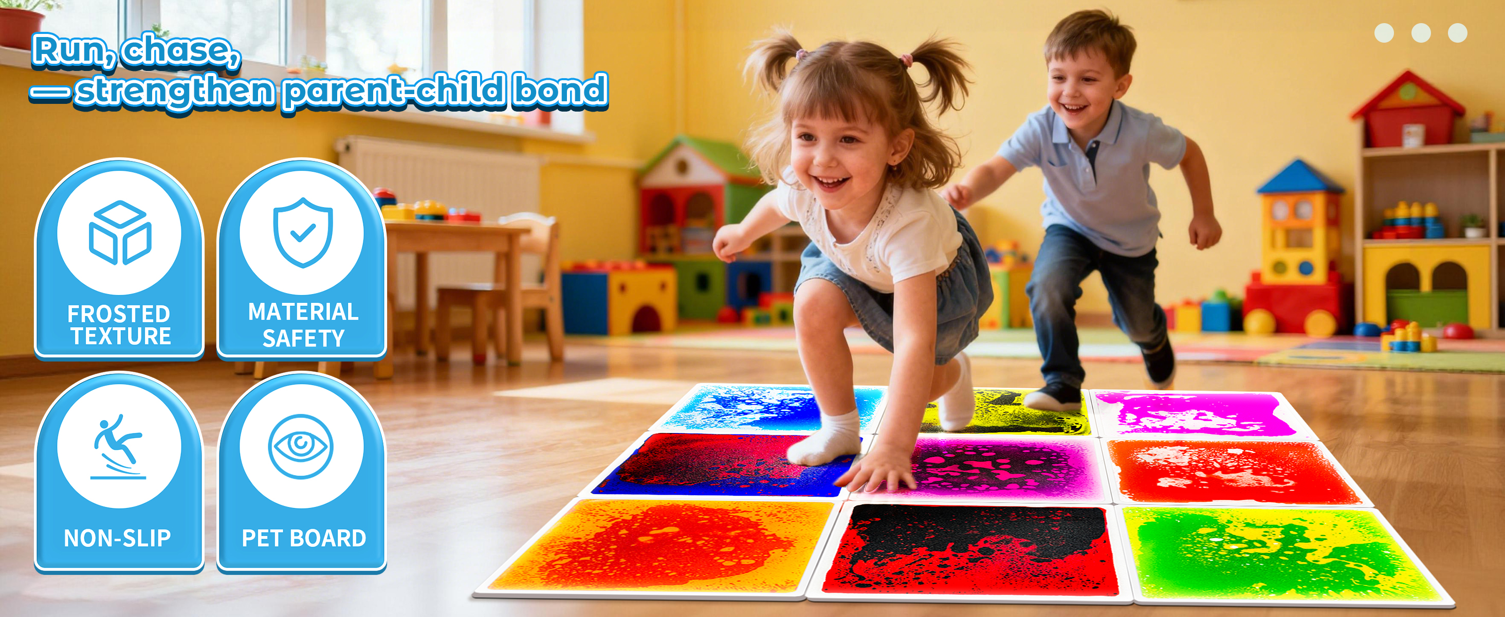 Amazon.com: Onyoloy Sensory Floor Tiles 9PCS - Engaging Liquid