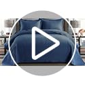 MarCielo 3-Piece 100% Cotton Oversized Bedspread Lightweight Quilt Coverlet Embroidery Farmhouse Bedding Set (TM Midtone Blue, Oversized Queen (100"x106"))