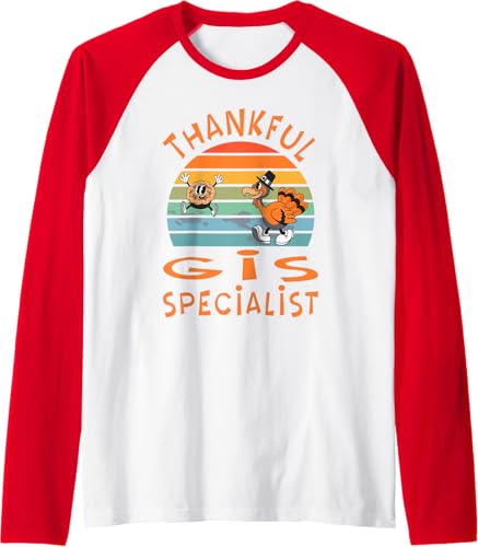 Miniatura 8 de GIS Specialist Job Funny Thanksgiving Raglan Baseball Tee