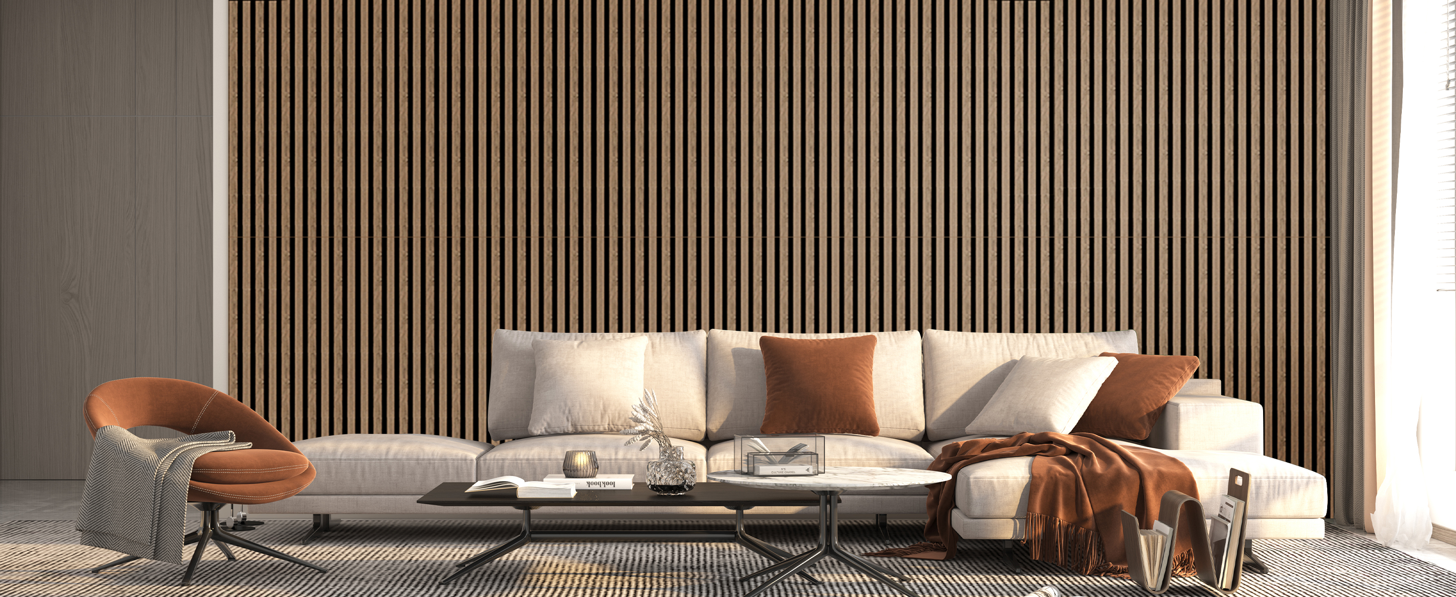 HEXIM Paneele Aus MDF - Wandpaneele Wandverkleidung Holzpaneele Natur Wand Holzoptik Innen