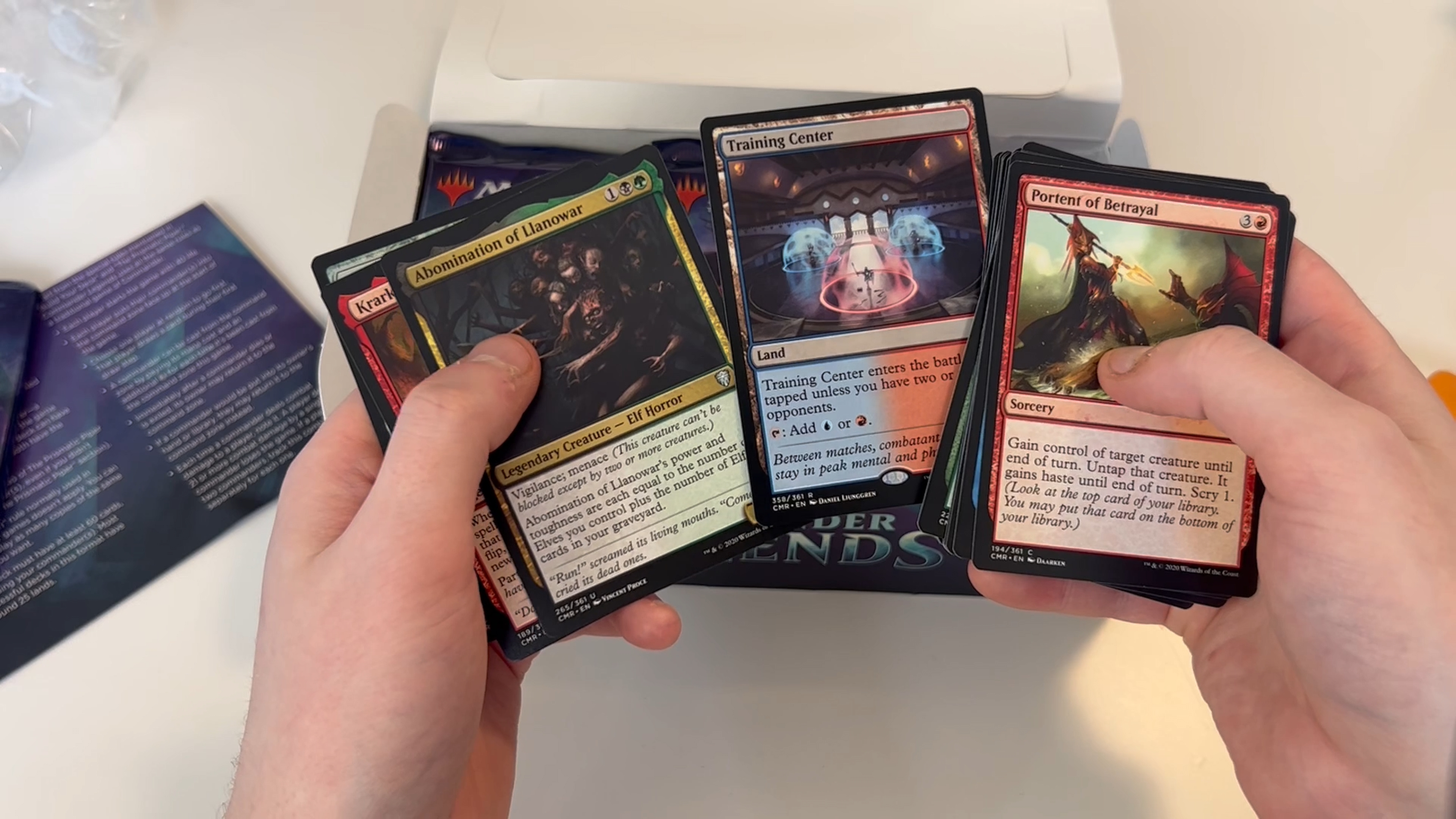 Watch MTG Commander Legends draft booster box opening on Amazon Live