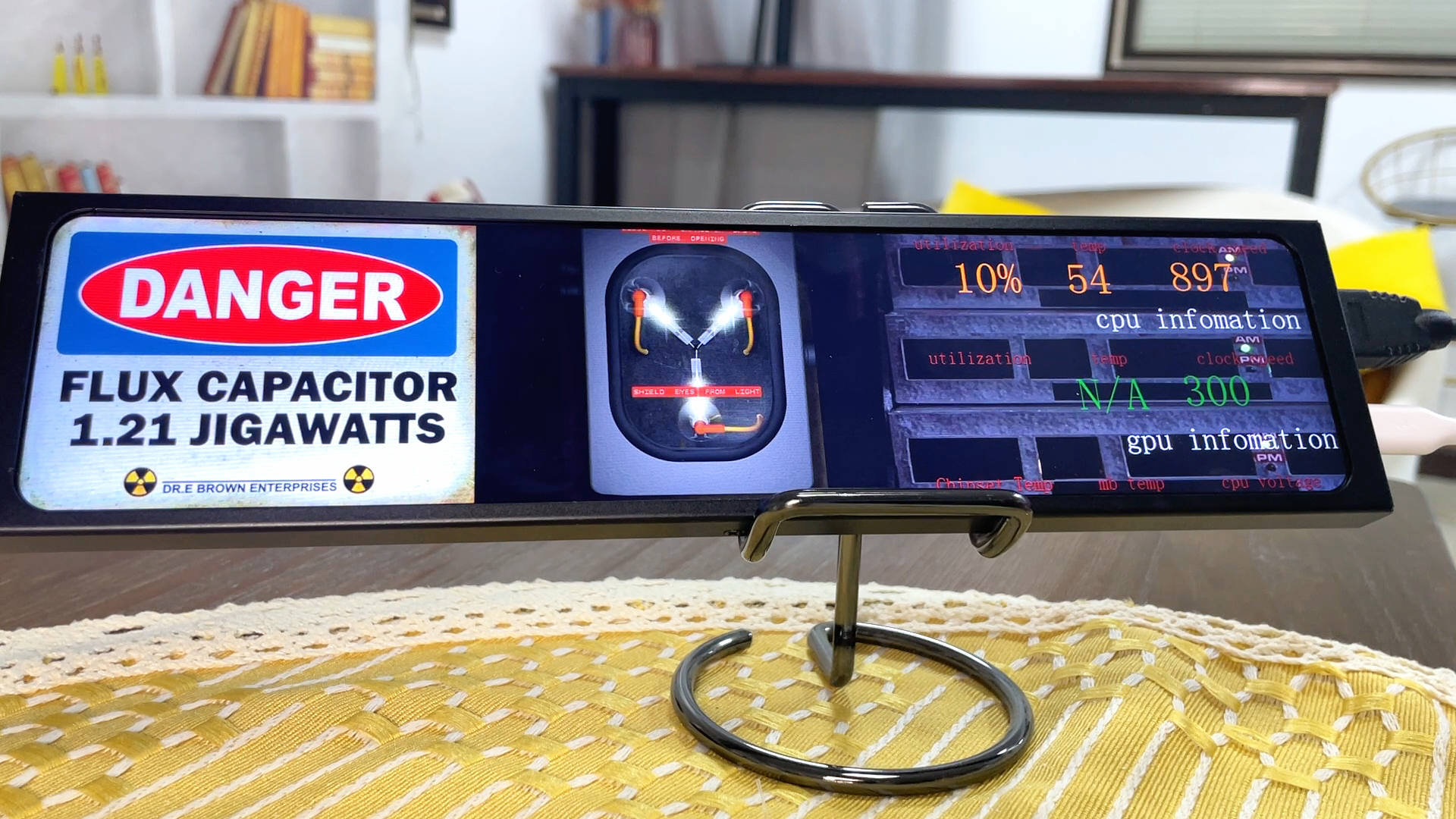 8.8 Inch PC Temperature Display, Touch Screen Monitor PC Sensor