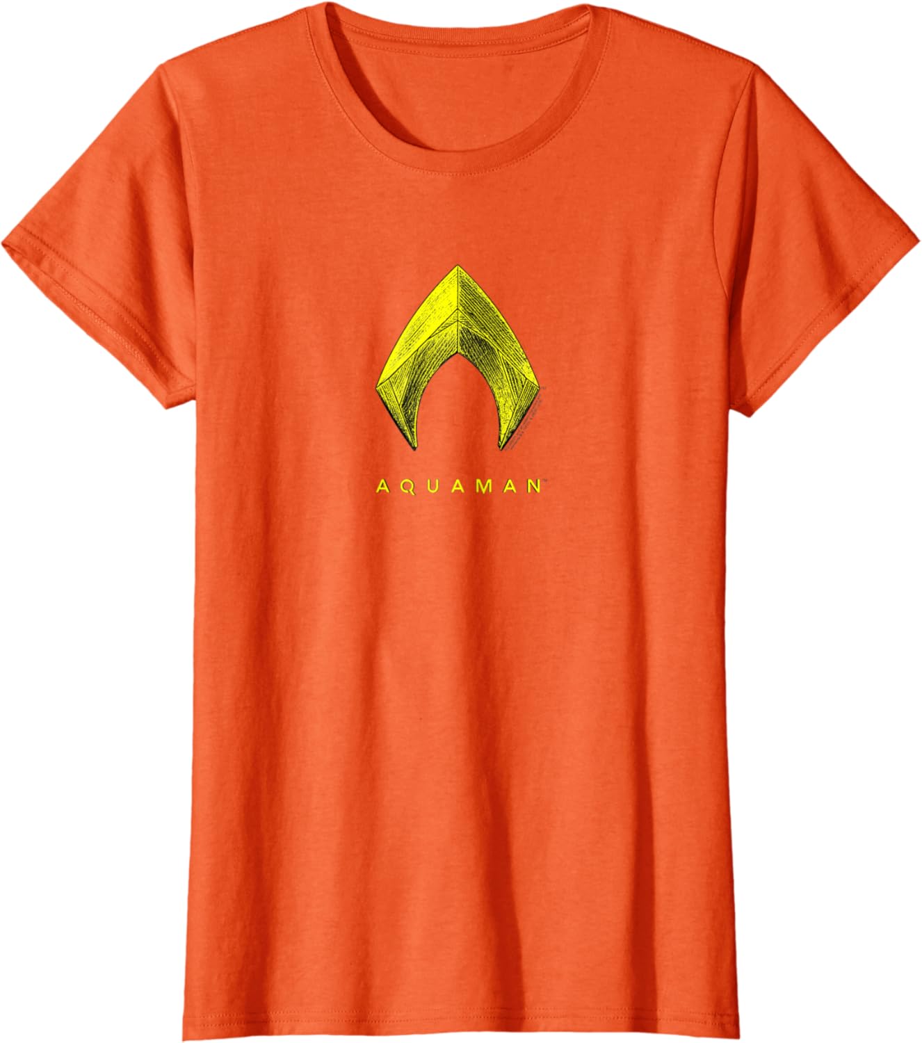Amazon Com Aquaman Movie Aquaman Logo T Shirt Clothing Shoes Jewelry