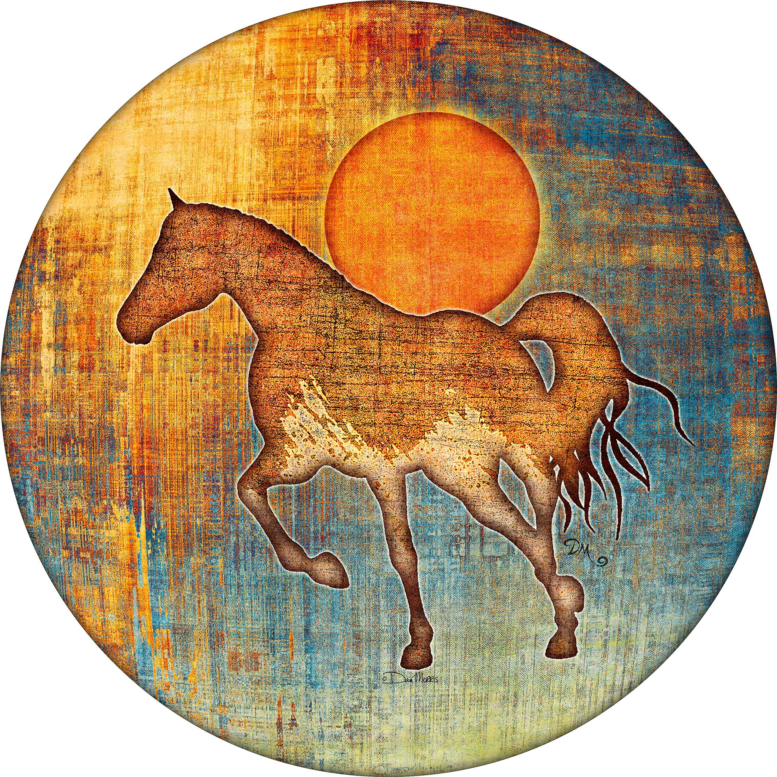 Tire Cover Central Mustang Horse Sunset Spare Tire Cover (Custom Made to Your tire Size-See menu) (c) Dan Morris