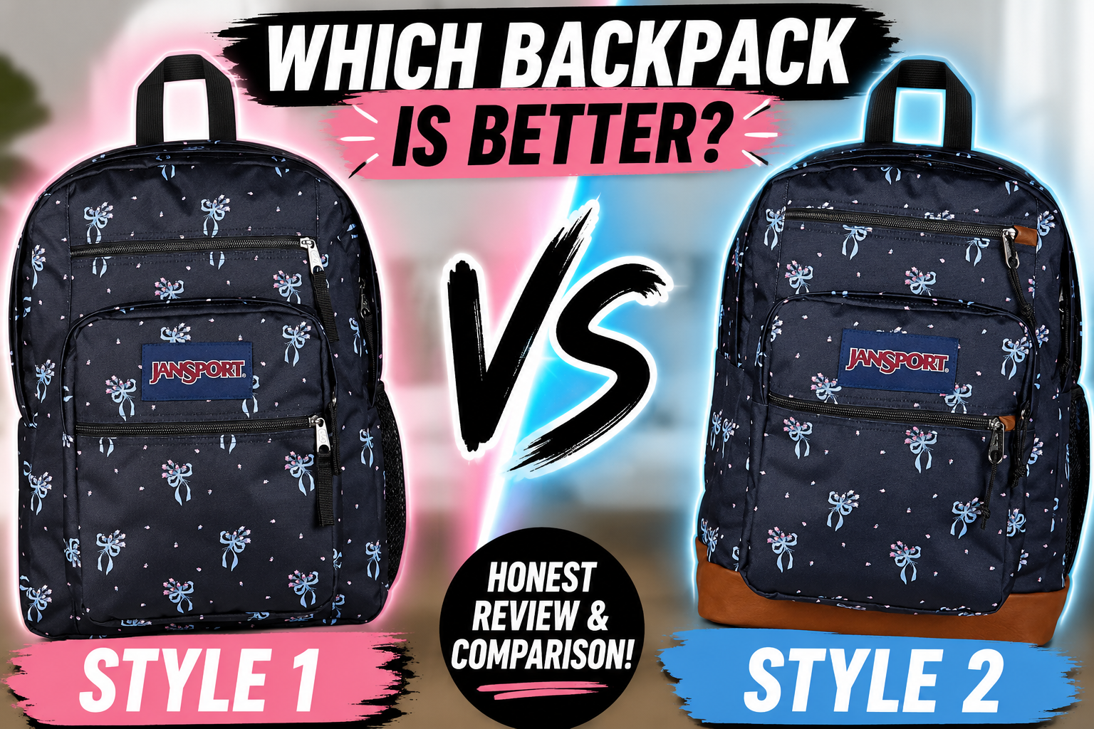 Watch Jansport Pastel Petals Laptop Backpacks Unboxing on Amazon Live