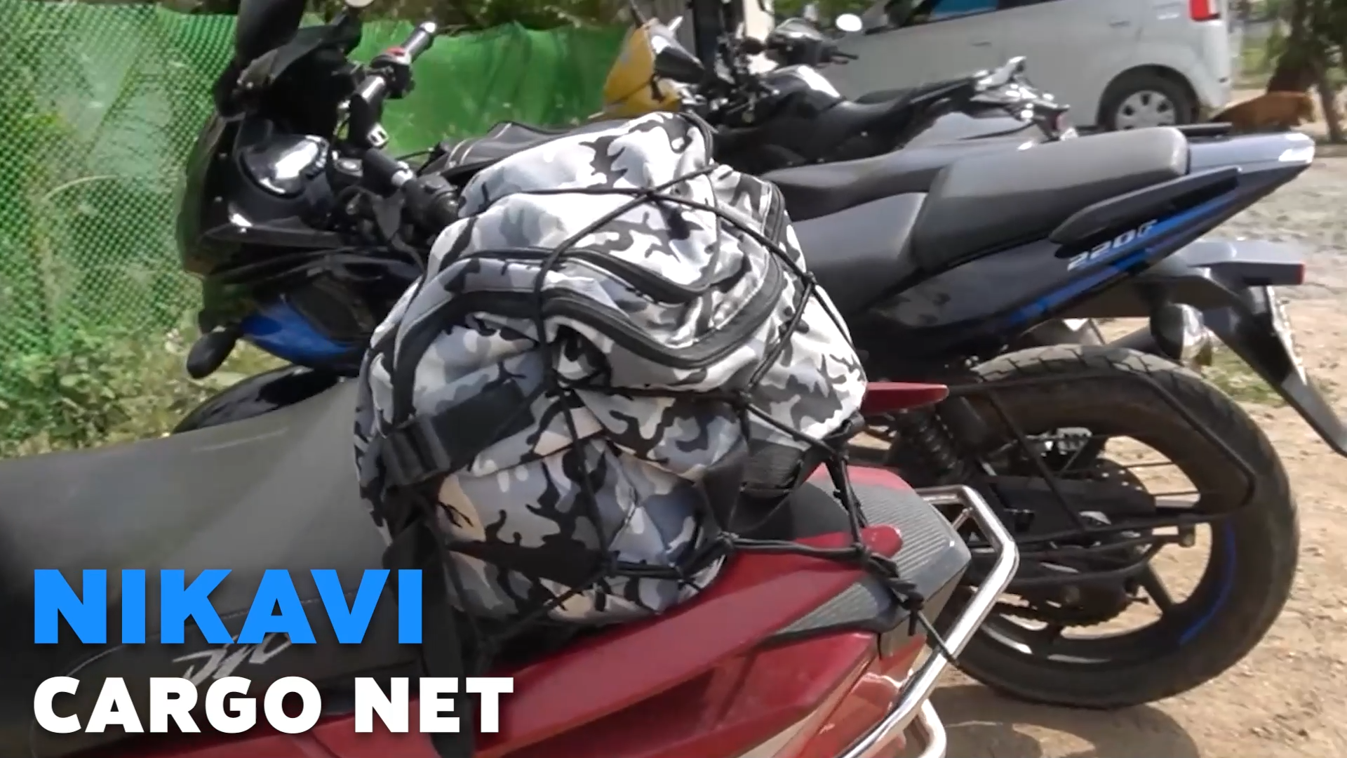 Fit4drive Highly Elastic Cargo Net 1.2x1.2m (4'x4') Stretches